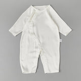 100% Mulberry Silk Classic Long Sleeves Bodysuit For Babies - slipintosoft