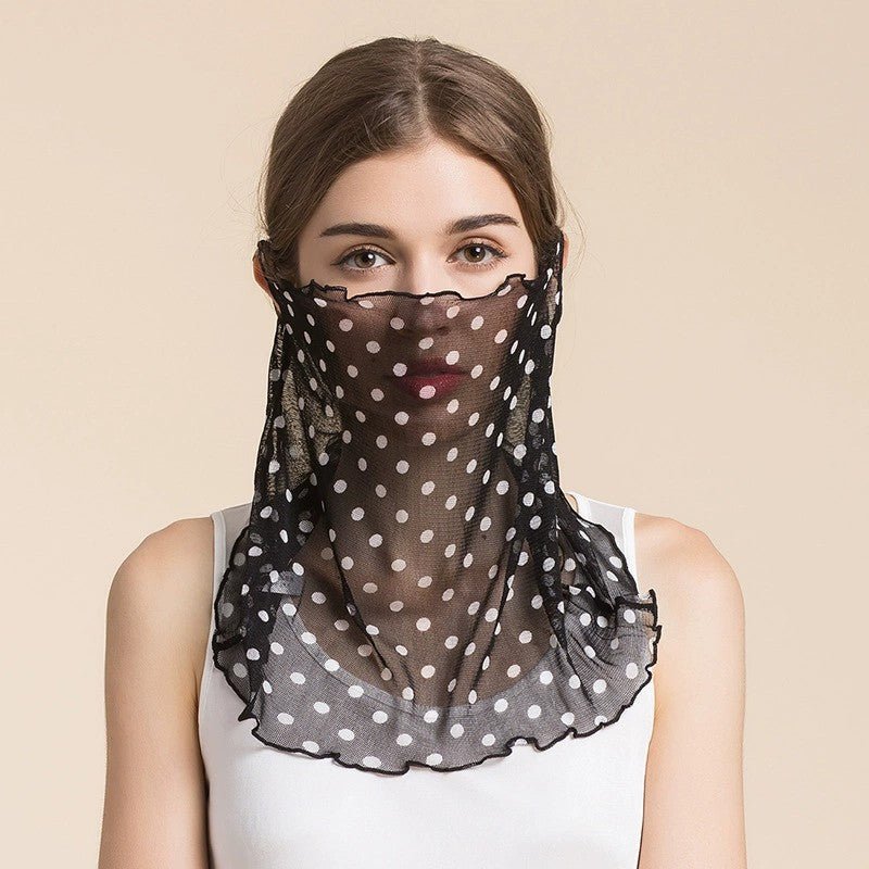 Silk Floral Printed Neck Gaiter Silk Face Masks Scarf for Women