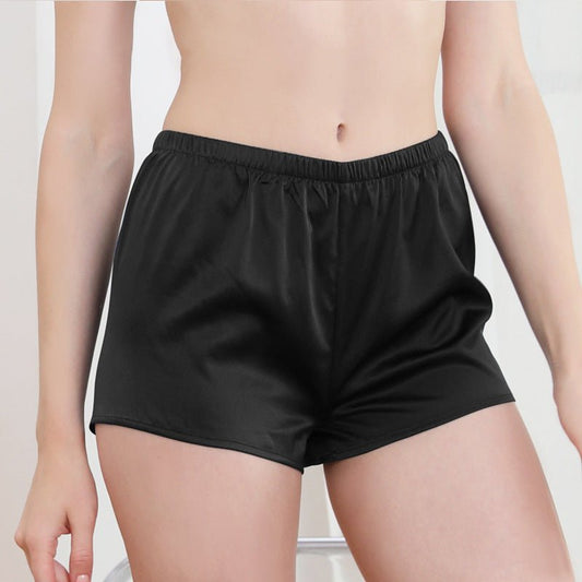 Silk Leggings Pague Shorts pour femmes Pantalon de sécurité à coin plat en soie