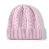 Chapeau en cachemire pour enfants, pour filles et garçons, couvre-oreilles tricoté chaud, épais, résistant au froid, bonnet en cachemire, hiver