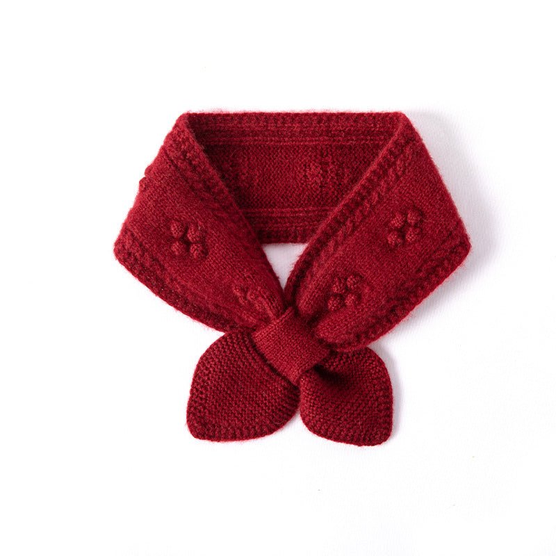 Small Cashmere Scarf for Women Crochet Cashmere Knitted Neckerchief Fall Winter - slipintosoft