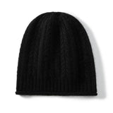 Solid Knitted Cashmere Beanie Cashmere Hats Winter Warm Cashmere Hat - slipintosoft