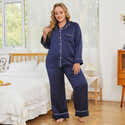 Pyjama Maternité En Satin - Soutien-gorge Intégré Pour Allaitement - Rouge, Confortable Post-partum - 7