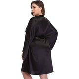 Robes de soie de taille plus taille 100% peignoir en soie de luxe