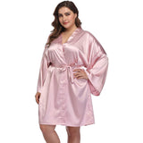 Robes de soie de taille plus taille 100% peignoir en soie de luxe