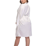 Robes de soie de taille plus taille 100% peignoir en soie de luxe