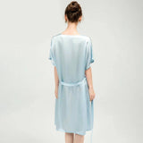 Women Mulberry Loose Silk Nightgown Best Silk Dressing Gown Quality Silk Slip Nightdress - slipintosoft