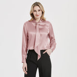 Femmes Silk Blouses à manches longues Mulberry Office Shirts Silk