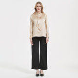 Femmes Silk Blouses à manches longues Mulberry Office Shirts Silk