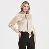 Femmes Silk Blouses à manches longues Mulberry Office Shirts Silk