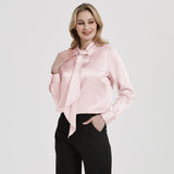 Femmes Silk Blouses à manches longues Mulberry Office Shirts Silk