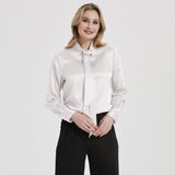 Femmes Silk Blouses à manches longues Mulberry Office Shirts Silk