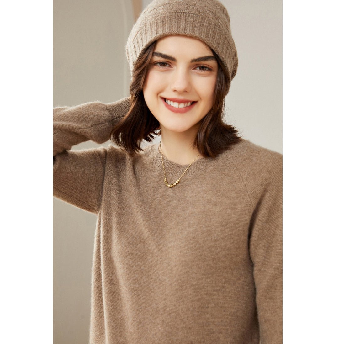 Women's 100% Superfine Cashmere Crewneck Sweater - slipintosoft