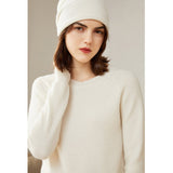 Women's 100% Superfine Cashmere Crewneck Sweater - slipintosoft