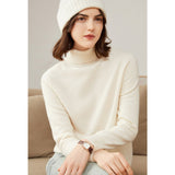 Women's 100% Superfine Cashmere Turtleneck Sweater - slipintosoft