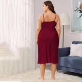 Robe de glissement de soie pure en soie en soie couche à cou de coude pour femmes