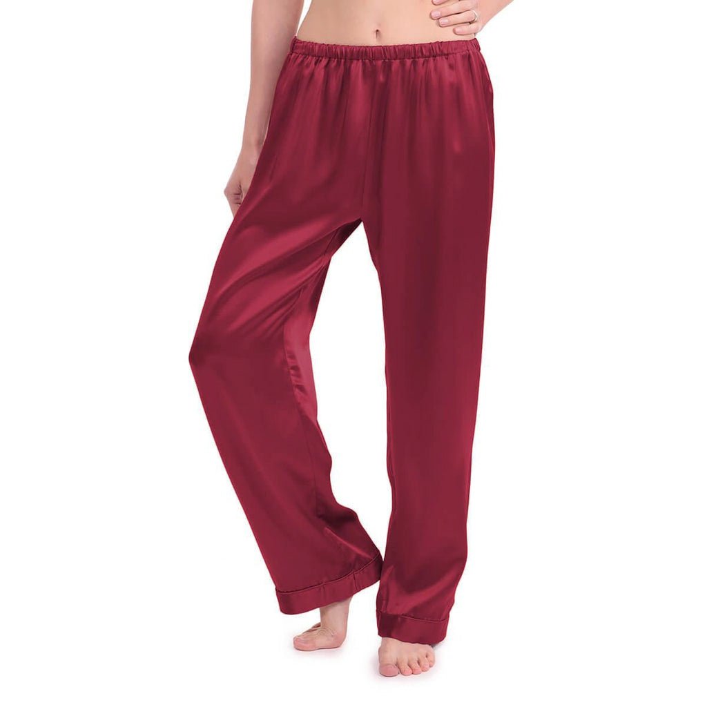 Women's Long Silk Pajama Pants - slipintosoft