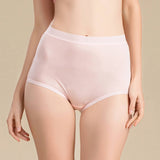 Women's silk high waist briefs, comfortable and breathable mulberry silk briefs - slipintosoft