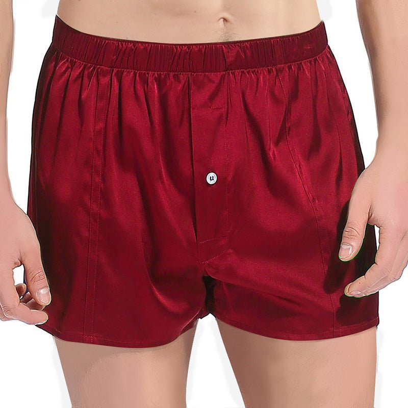 22 momme Boxer en soie drapé ajusté pour hommes sous-vêtements pantalons courts en soie