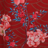 Ladies' Mulberry Silk Kimono Robe Delicate Hand Painted Cherry Blossom Elegant Nightwear - slipintosoft